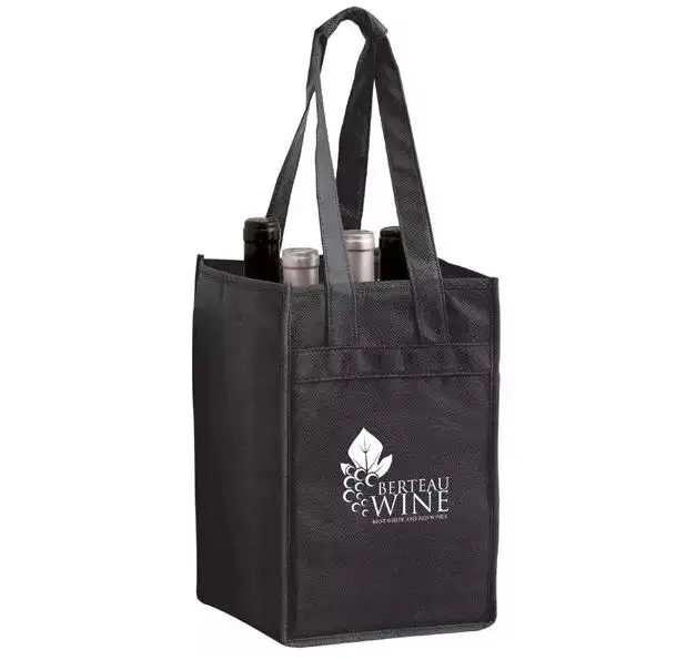 New Small Size PP Non Woven Multicolor Wine Tote Bag Custom Logo Printed Eco Friendly Reusable Material Top Quality