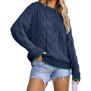 Sudadera holgada de manga larga para mujer, diseño minimalista, Top elegante de gran tamaño para la moda de invierno - Product Image 1