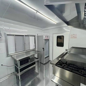 Camion de nourriture mobile multifonction entièrement équipé 220v Air Stream Shaped Flower Snack Food & Hotdog Trailer à acheter - Product Image 2