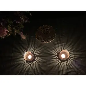 Tarro de vela único de hormigón de nuevo estilo, soporte votivo de luz de té de Metal para decoración del hogar, ocasión navideña - Product Image 3