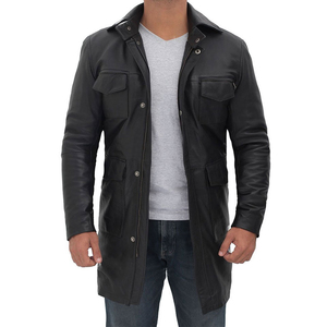 2025โค้ทตัวยาวหนังหลวมของผู้ชายกันน้ำได้เป็นมิตรต่อสิ่งแวดล้อมสำหรับฤดูหนาวออกแบบตามสั่ง - Product Image 1