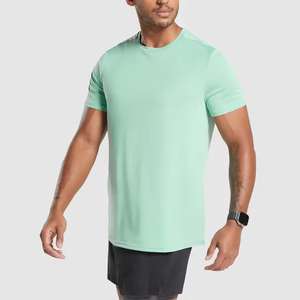 Nouveau coton biologique de couleur unie à manches courtes surdimensionné de qualité supérieure 100% coton Logo personnalisé uni vierge pour hommes - Product Image 1