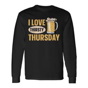 Camiseta promocional de manga larga I Love Thirsty Thursday - Product Image 1