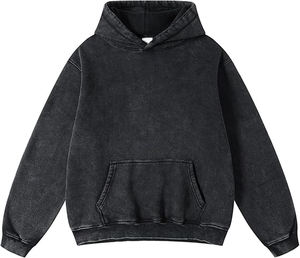 Survêtement personnalisé avec pantalon de survêtement, survêtement délavé à l'acide, sweat à capuche zippé avec strass et sweat à capuche - Product Image 4