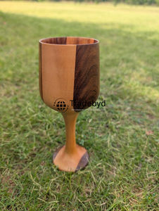 Stylish Classic Wooden Tumbler with Built-In Handle for Direct Drinking Reusable & Eco-Friendly Gift for Kitchen Decor Tradebyd - Product Image 4