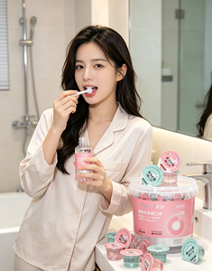 Tiras de Enjuague <span class=keywords><strong>Bucal</strong></span> con Sabor a Menta Fresca, Sin Alcohol ni Flúor, para una Higiene <span class=keywords><strong>Bucal</strong></span> Superior, Vaso de Gelatina Portátil para Enjuague <span class=keywords><strong>Bucal</strong></span>, Individual - Product Image 6