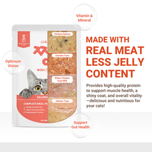 JJANG * 3 de alta calidad, bolsa Eco Choice, 70g, pollo, atún, salmón, pollo, salmón, gatito, gato, comida húmeda, precio al por mayor para revendedor - Product Image 6