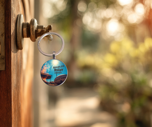 Recuerdos de Sudáfrica, Llavero de Acero Inoxidable con Diseño de Balón de Rugby Braaivleis, Sunnyskies, Regalo Nacional - Product Image 6