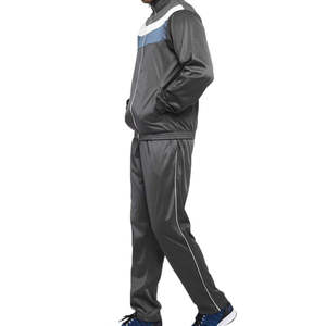 High Quality men <b>tracksuits</b> Training Jogging <b>Polyester</b> <b>Tracksuits</b> Set Solid Pattern Summer Sportswear customized logo - Product Image 3