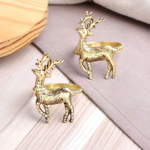 ห่วงใส่ผ้าเช็ดปากลายม้าน้ำสุดคลาสสิกสำหรับตกแต่งที่ใส่กระดาษชำระทำจากโลหะเงินคุณภาพดีเยี่ยมเหมาะสำหรับการจัดวางบนโต๊ะของคุณ - Product Image 3