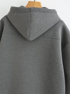 Dark <b>Black</b> Hoodies Custom Men's Vintage Boxy <b>Hoodie</b> 100% Cotton Cropped Hem Acid Washing Digital DTG Embroidered Fall <b>Plain</b> Dyed - Product Image 5