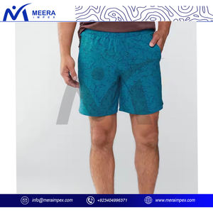 Pantalones cortos deportivos de poliéster con logotipo personalizado al por mayor, pantalones cortos para correr para hombre, pantalones cortos deportivos de verano para Fitness, correr, transpirables - Product Image 4