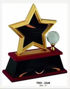 Excellent Quality <b>Eco</b>-Friendly Metal Corporate 3 Star Trophy Engraving for Celebrating Milestones Leadership Worldwide Supply - Product Image 2