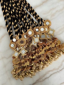 Accesorios de trenza multicolor tradicionales indios punjabi, Paranda y Jaago Parandi, joyería para el cabello de boda pakistaní, Dori para el cabello punjabi - Product Image 5