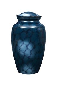 Urna Funeraria de Aluminio con Diseño Clásico de Mezclilla Azul Nube para Cenizas, Grande, para Cementerio - Product Image 2