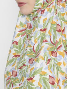 Offre Spéciale femmes imprimé fleuri à manches longues modeste cordon ensemble traditionnel islamique mode robe en vrac produit à la main personnalisé - Product Image 5