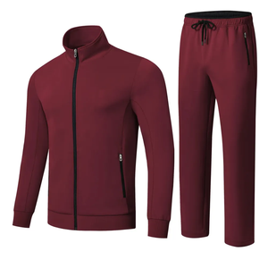 Conjunto personalizado de ropa para hombre, pantalón corto y chaqueta para correr, chándal cortavientos de poliéster con cremallera de dos piezas de alta calidad - Product Image 2