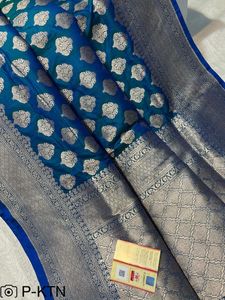 Custom Made Brocade Silk <b>Scarves</b> Hand Woven From Pure Silk in Floral Motifs for Women Clothing Designer in Purple Colour - Product Image 5