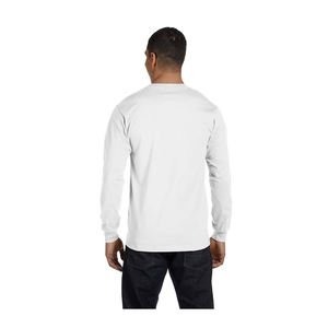 Chemise à manches longues personnalisée 2025 pour hommes en polyester/coton durable - Product Image 6