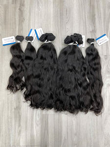 Vente 2025 Cheveux naturels bruts à cuticules alignées du Vietnam, extensions de cheveux humains ondulés, sans perte ni nœuds, lots de cheveux non traités - Product Image 2