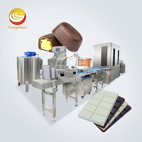 Ligne de production de petites machines à chocolat entièrement automatique, ligne de dépose de chocolat à un seul passage