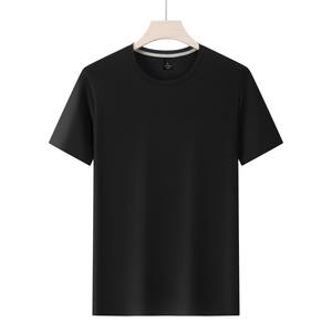 Popular Material hombres 92% poliéster 8% Spandex camiseta de secado rápido 170gsm Unisex sólido deportes camiseta para hombres - Product Image 3