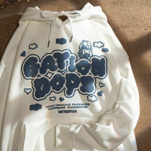 Jersey de algodón liso de primera calidad, sudaderas con capucha personalizadas de gran tamaño básicas transpirables para hombres, ropa de calle de moda de peso pesado - Product Image 5