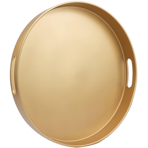 Bandejas de servicio de latón de alta demanda para servicios de catering bandeja redonda estilo artesanal a precios razonables - Product Image 1