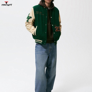 Chaquetas Bomber Varsity de Invierno de Lona Personalizadas de Alta Calidad, Transpirables, Resistentes al Viento, Tallas Grandes, 100% Algodón con Forro de Algodón - Product Image 4