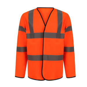 Chaleco de seguridad para el trabajo de invierno 2025 con material reflectante de alta visibilidad Logotipo personalizable Mangas completas - Product Image 1