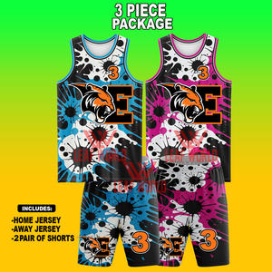 Uniformes de basket-ball pour hommes designs sublimés vente en gros d'uniformes de basket-ball avec logo personnalisé offres spéciales - Product Image 1