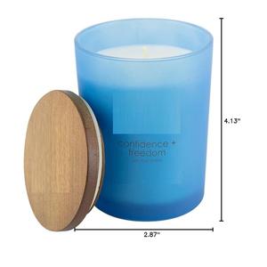 โถเทียนถั่วเหลืองหอมฝ้าสีฟ้าสำหรับบ้านสำนักงานน้ำมันหอมระเหยสำหรับงานเฉลิมฉลองวันหยุด-คริสต์มาส - Product Image 4