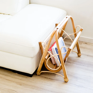 Porte-revues en rotin porte-revues en maille de rotin porte-papier en osier naturel et porte-documents pour l'organisation du bureau - Product Image 6