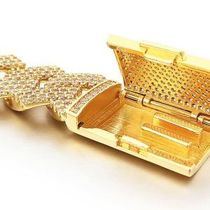 Master Crafted Cuban Round Cut Moissanite Diamond Hip Hop Elegante pulsera de eslabones cubanos Oro de 14K - Product Image 6