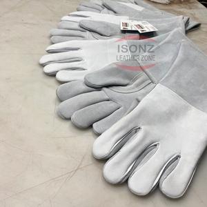 Gants de soudeur ISONZ 750 en cuir de vache et de renard de haute qualité pour soudage TIG/MIG, 14 pouces, sans silicone, Chine, Pakistan - Product Image 5
