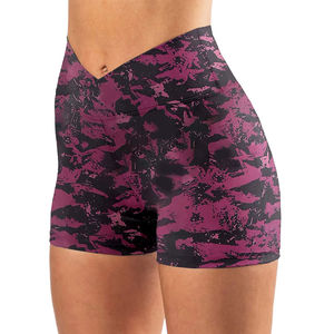 Vente chaude femmes Yoga Shorts léger séchage rapide Fitness porter taille haute respirant et uni teint taille adulte - Product Image 1