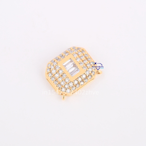 Exquisito colgante de plata de ley 925 de estilo moderno para mujer, personalizado con diamantes redondos y Baguette cultivados en laboratorio, regalo - Product Image 4