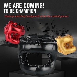Protection de la tête fermée de qualité supérieure pont de nez casque de boxe et de combat MMA casque de protection d'entraînement complet - Product Image 2