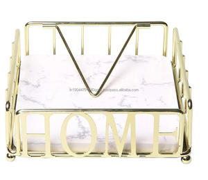 Porte-serviettes plat carré en métal découpé Modern HOME - Product Image 1