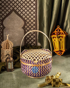 Handmade Bamboo Ramadan Gift <b>Box</b> 2026 Natural Basket for Festival Decorations - Product Image 4