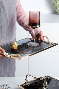 ถาดเสิร์ฟอีพ็อกซี่เรซินทำมือแบบอบแห้งของจำเป็นสำหรับห้องครัวในบ้านร้านอาหารโรงแรมถาดเสิร์ฟตกแต่ง - Product Image 3