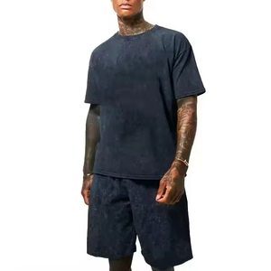 Ensemble de vêtements de sport d'été deux pièces pour homme, survêtement de sport, t-shirt et short imprimés, survêtement de marque pour homme - Product Image 5