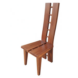 Chaise de salle à manger en bois massif en forme de H sur mesure pour les hôtels et les stations balnéaires, design moderne, mobilier de villa de luxe - Product Image 1