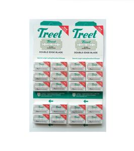 Treet New Steel 200 Lames de rasoir à double tranchant Type de carte suspendue - Product Image 1