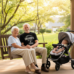 T-shirt « Grand-père à nouveau » 2026 – Design amusant et ludique pour les futurs grands-parents pour annoncer l'arrivée de nouveaux petits-enfants - Product Image 3