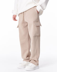 OEM 2024 pantalones de Jogger de algodón pesado de alta calidad para hombre tendencia de bolsillo lateral Premium básico oferta al por mayor con impresión personalizada - Product Image 2