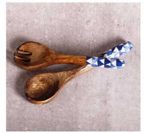 <b>Salad</b> <b>Servers</b> Mango Set Of 2 Mango Wood <b>Salad</b> <b>Servers</b> Set of 2 WOODEN <b>SALAD</b> <b>SERVER</b> SET OF 2 HAND MADE UNIQUE KETCHENWAR - Product Image 6