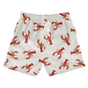 Short de bain pour homme avec logo personnalisé Short de plage à séchage rapide de 5 pouces Short de bain en polyester 100% respirant avec motif imprimé - Product Image 4