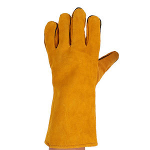 Nouveau 2025 vente chaude prix usine chaleur résistant au feu gant de barbecue gants de soudage en cuir - Product Image 2