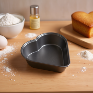 LA DOLCETTERIA 5076 Juego de Moldes para Pastel en Forma de Corazón de Aluminio Antiadherente, 2 Piezas (10 cm) para Platos y Moldes para Hornear GP y ME - Product Image 3